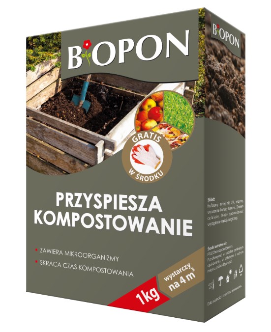 Biopon Komposter – preparat przyspieszający kompostowanie 1 kg